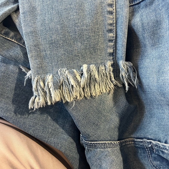 Old Navy Rockstar High Rise Fray Hem Jeans 4 - Picture 4 of 5